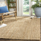Sierra Natural Fiber Handwoven Jute Area Rug – 6' x 9'