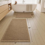 Haven Waffle Tassel Bath Rug Set
