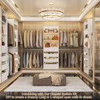 Expandable Walk-In Closet System with 4 Drawers