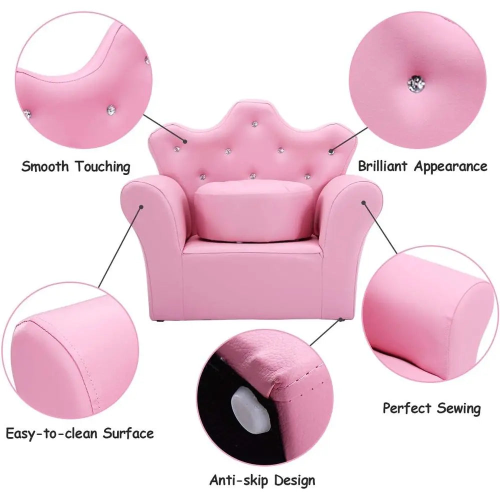 Princess Chair & Ottoman Set