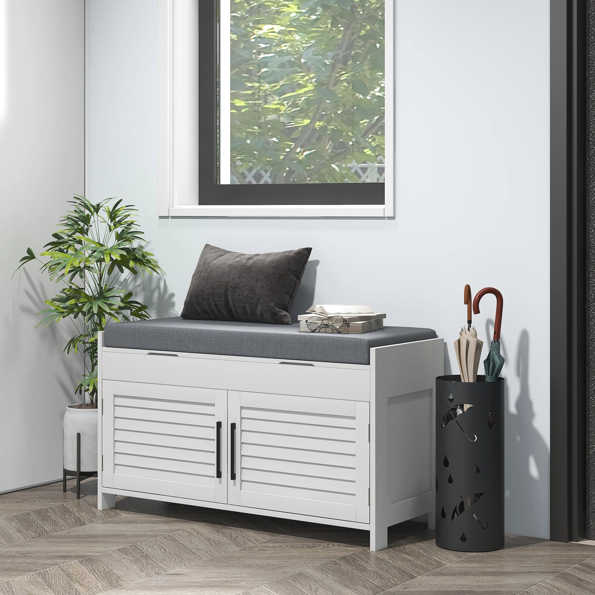 Willow Landing Entryway Shoe Storage Bench