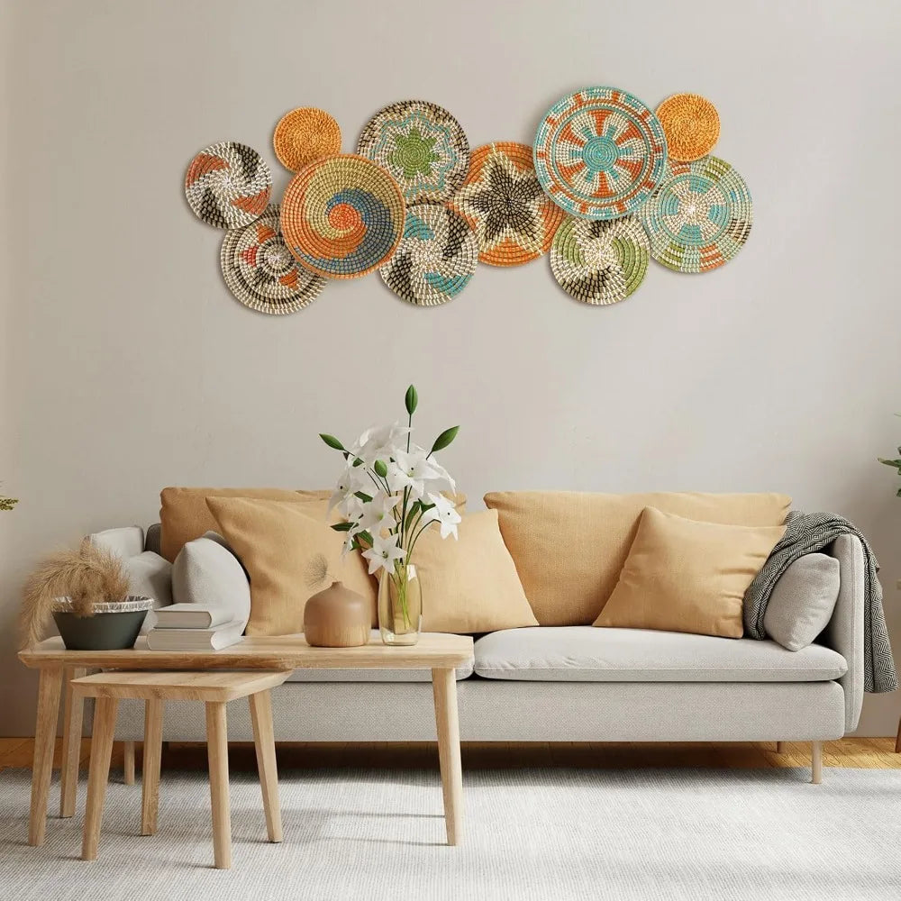 Willow Haven Boho Woven Wall Basket Collection