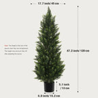 Evergreen Cedar Faux Topiary Tree