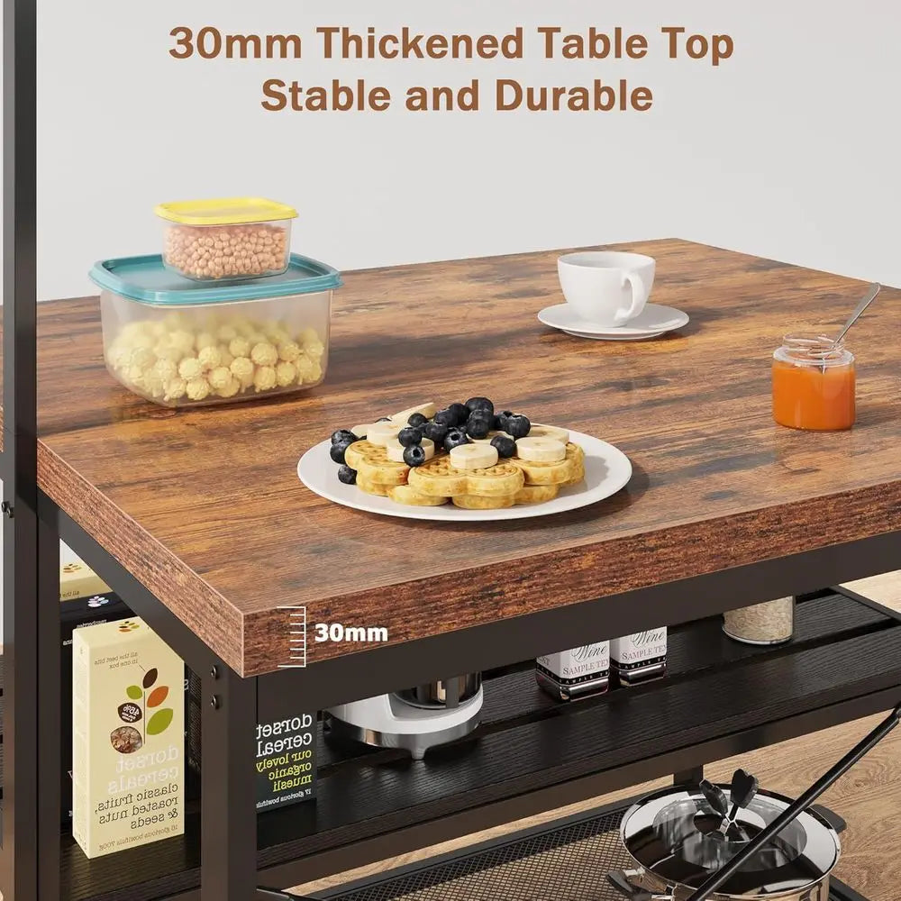 Hearthstone Kitchen Island & Baker's Rack