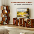 Haven Ridge GeoCraft S-Shaped Bookcase – 5 Tier
