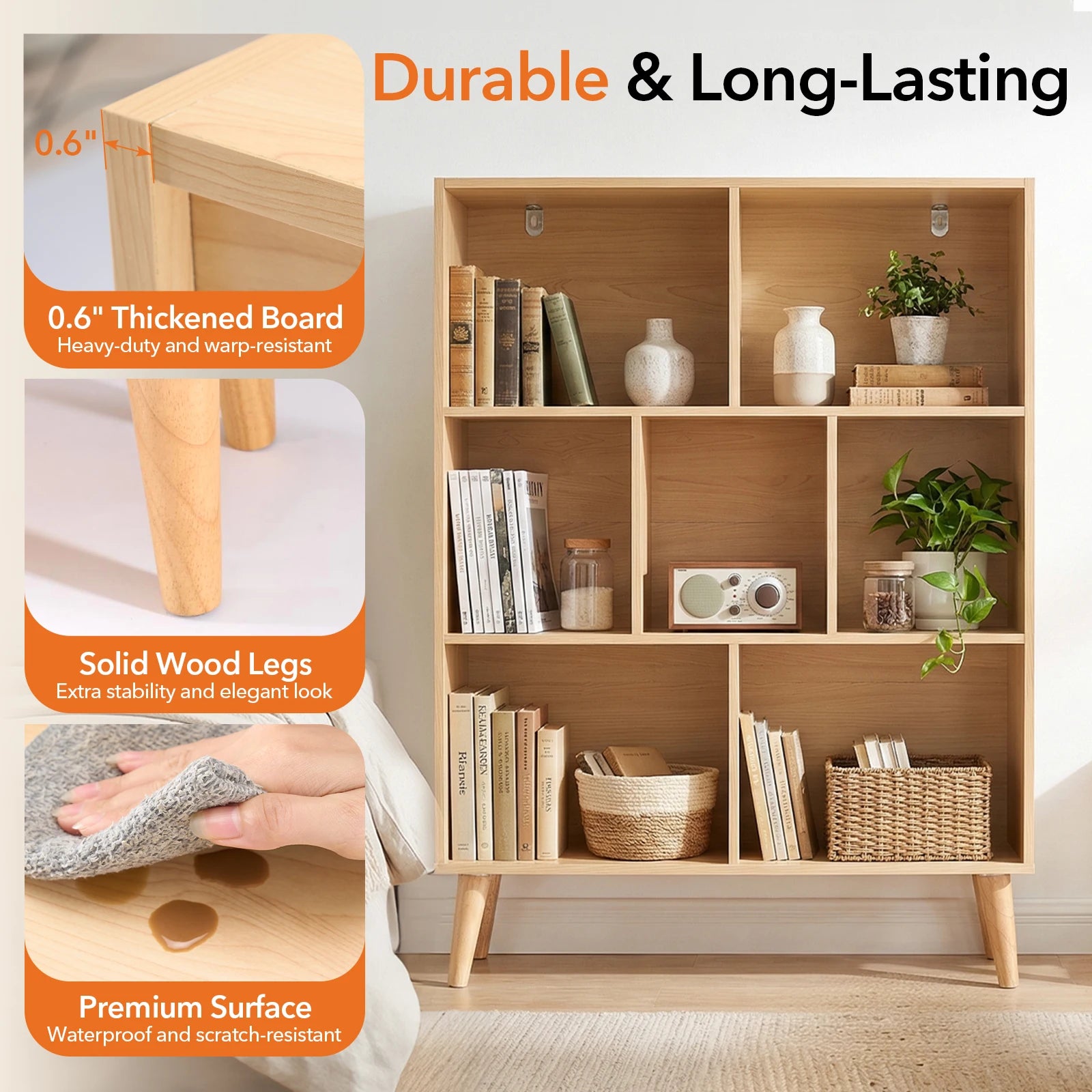 Haven Ridge CubeCraft 7-Cube Storage Bookcase
