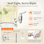 Haven Ridge Entertain Beverage Dispenser Set with Stands – 2 Piece