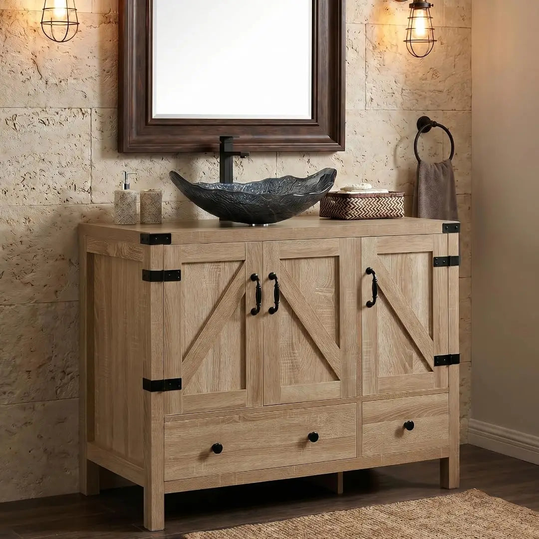 Aspen Grove 36" Bathroom Vanity with Ceramic Sink & Faucet Set