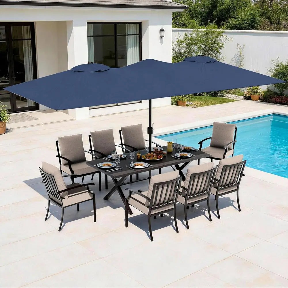 Sandstone Harbor 10-Piece Outdoor Dining Collection
