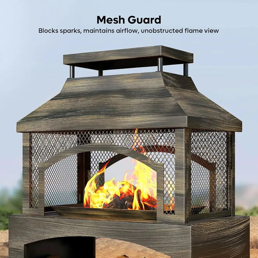 Fireside Haven Outdoor Wood-Burning Chiminea