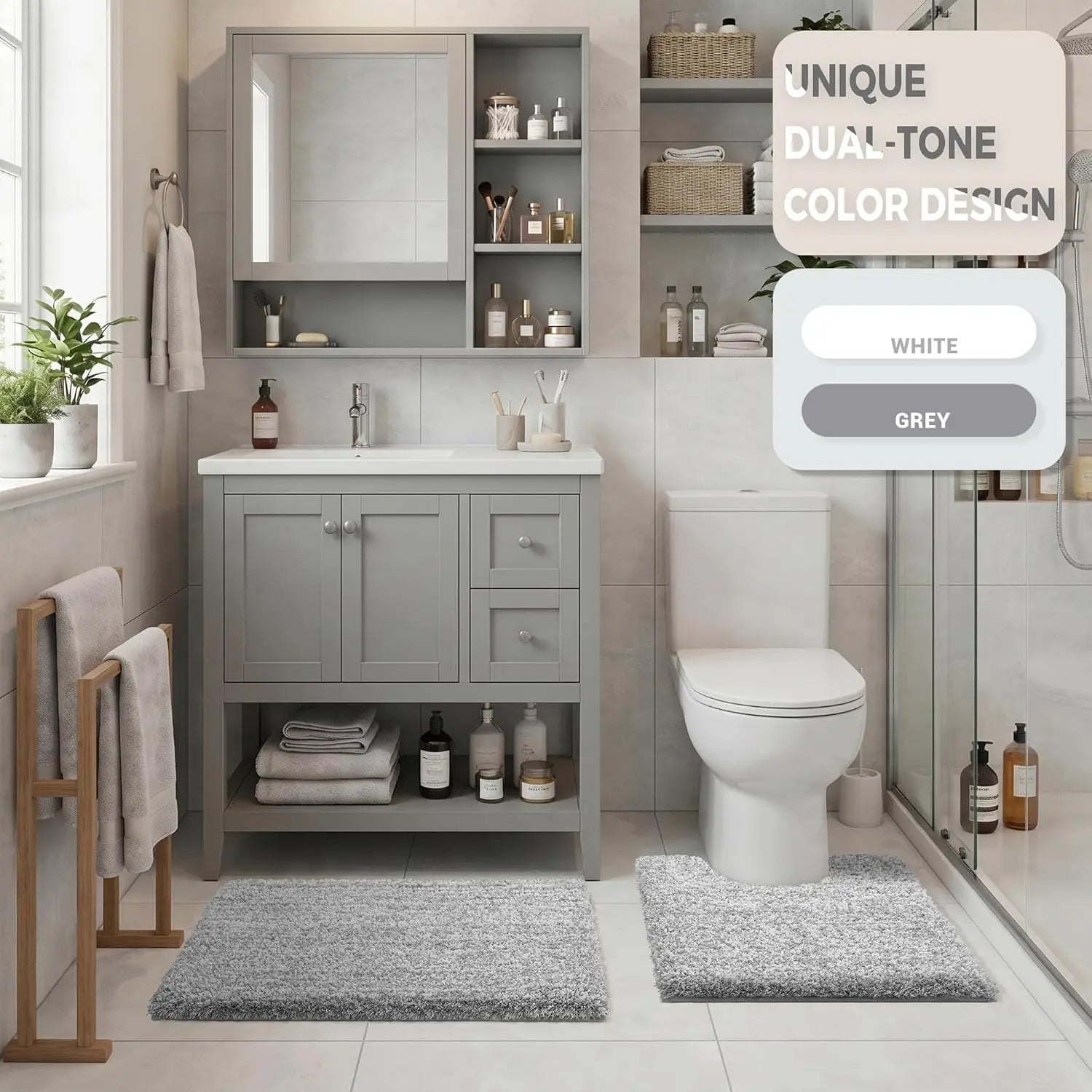 CloudSoft Quick-Dry Bath Mat
