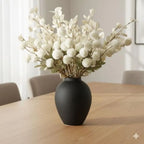 SilkSerenade Floral Arrangement with Rustic Iron Vase