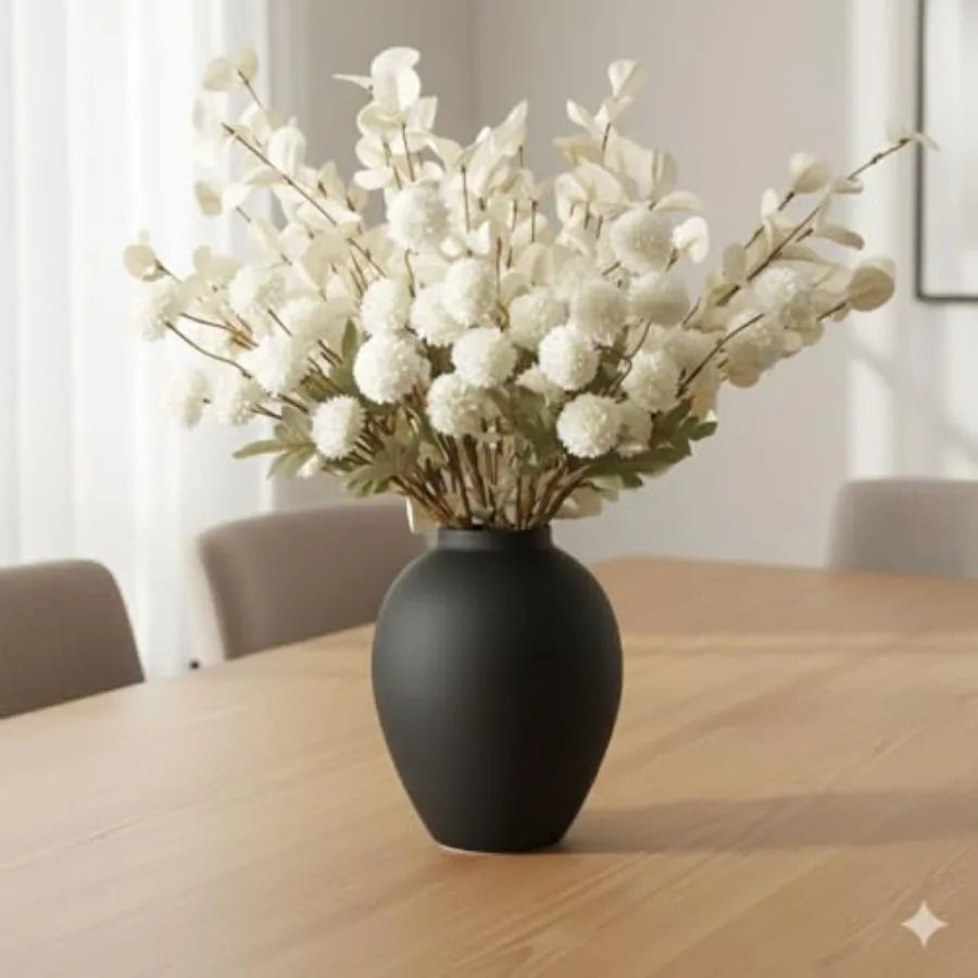 SilkSerenade Floral Arrangement with Rustic Iron Vase