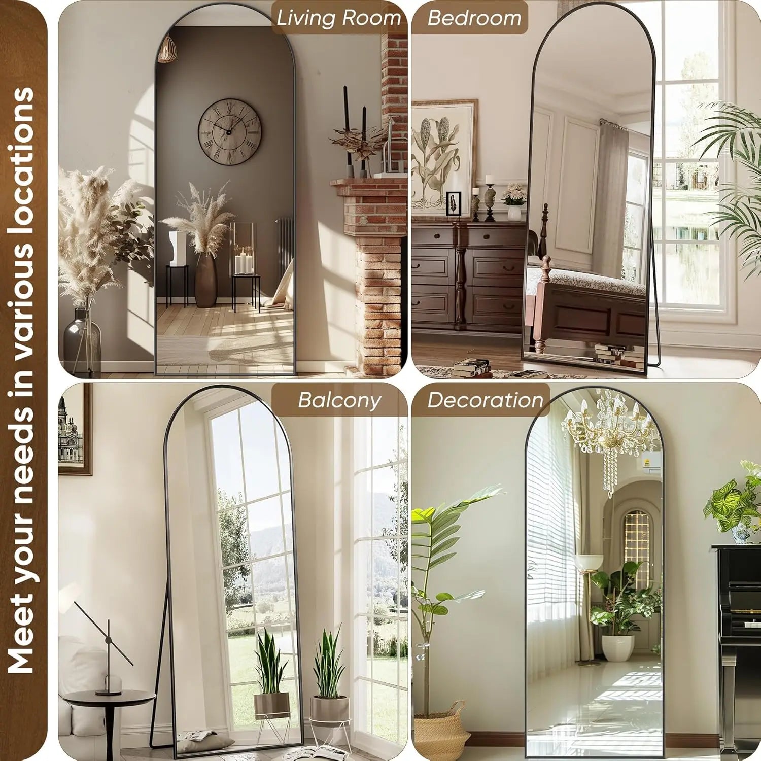 Willow Arch Full-Length Floor Mirror