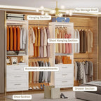 6-Drawer Modular Walk-In Closet Organizer System