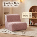 Lightweight Kids' Corduroy Lounge Sofa