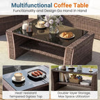 Canyon Grove 4-Piece All-Weather Wicker Patio Set