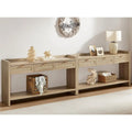 Willow Crest Rattan Console Table Set