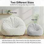 CloudNest Faux Fur Bean Bag Lounge Chair Cover