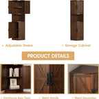 Haven Ridge Heritage Farmhouse Corner Storage Cabinet