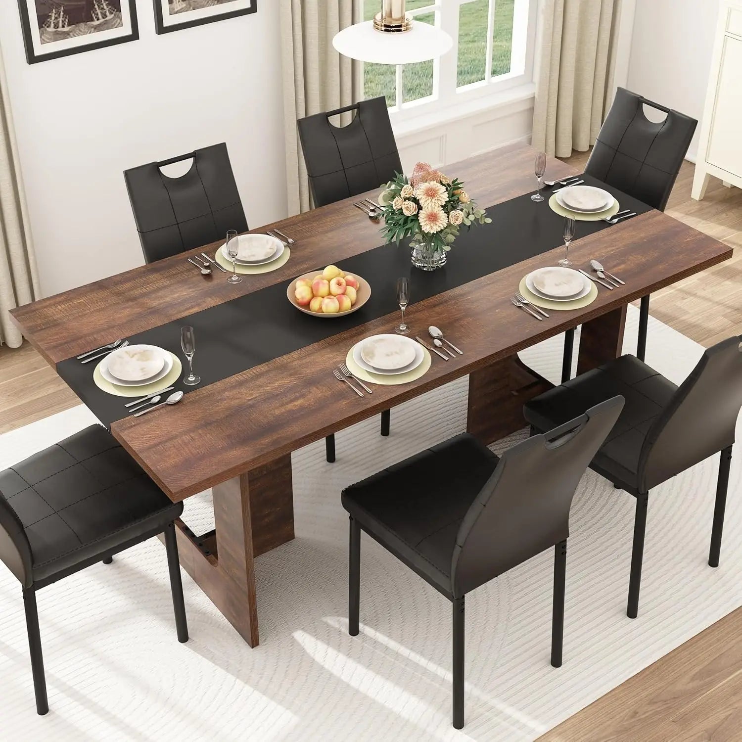 Heritage Farmhouse Dining Table for 6–8 Guests
