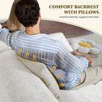 Oversized Modular Cloud Sectional with Convertible Chaise & Ottoman