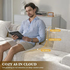 Oversized Modular Cloud Sectional with Convertible Chaise & Ottoman