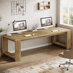 Haven Ridge Collaborative Workspace Desk – 86.6 Inch Double Workstation