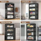 28" Extra-Large Stackable Storage Bins with Wheels