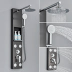 Cascade Spa Luxury Shower Panel System with LED Temperature Display