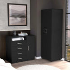 London & Rioja 2-Piece Wardrobe and 4-Drawer Dresser Set