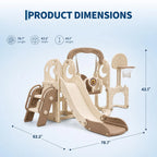 Toddler Slide & Swing Activity Playset