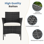 Aspen Ridge 4-Piece Wicker Patio Conversation Set