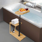 Serenity Haven Adjustable Bamboo Bath Caddy Tray