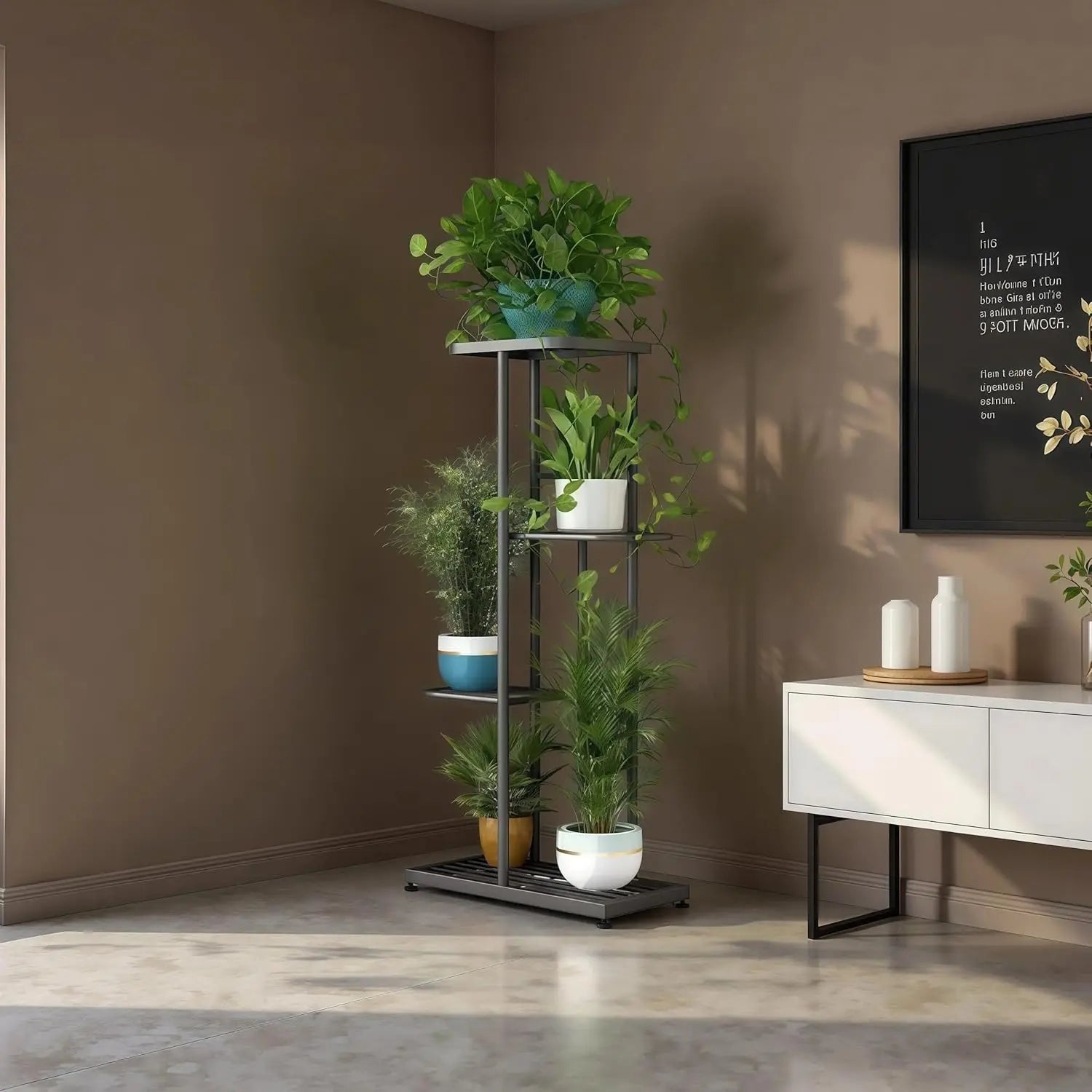 Willow Grove 4-Tier Corner Plant Stand