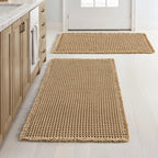 Haven Waffle Tassel Bath Rug Set