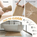 Haven Waffle Tassel Bath Rug Set