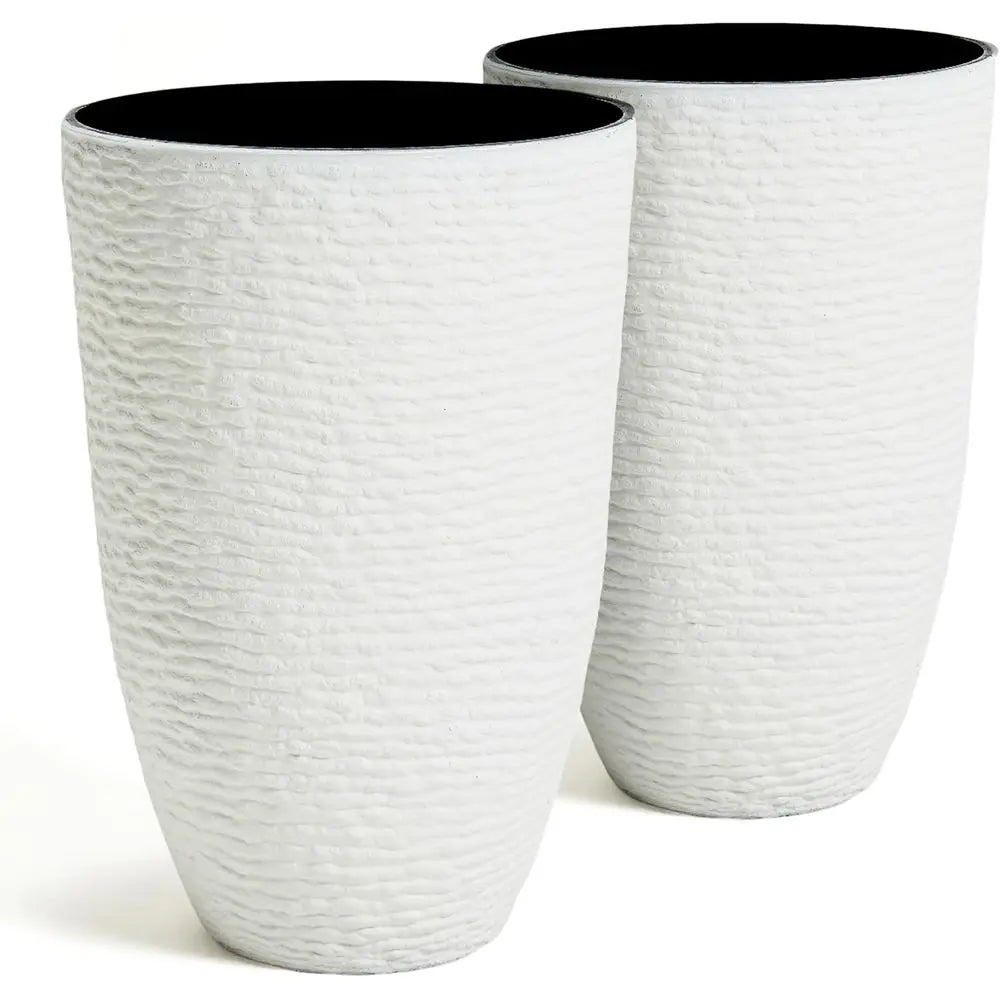 Outdoor Resin Planter Set – 21 Inch (2 Piece)