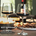 Haven Ridge Reserve Hand-Blown Wine Glass Set – Set of 6