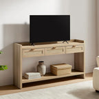 Willow Crest Rattan Console Table Set