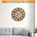 Heritage Oversized Farmhouse Wall Clock