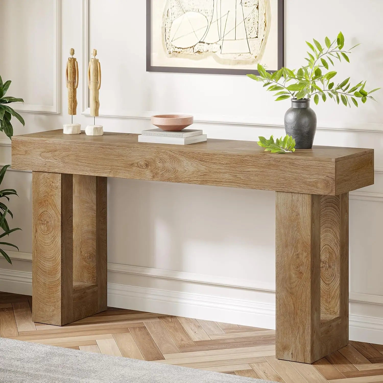 Haven Ridge Heritage Narrow Console Table – 63 Inch