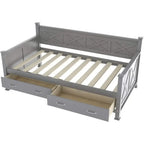 Twin Wood Daybed with 2 Storage Drawers