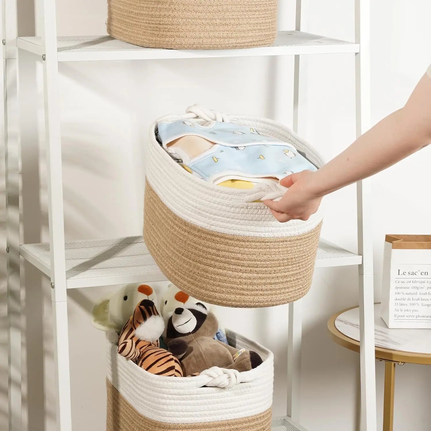 Willow Haven Woven Jute Storage Basket Set