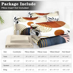 Mid-Century Sun & Leaf Comforter Bedding Set