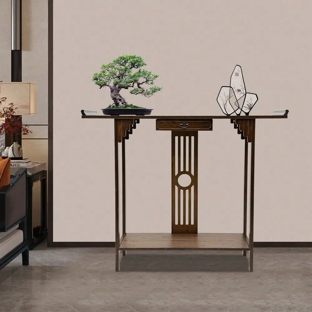 Walnut Grove Bamboo Console Table