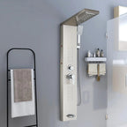 Shower Panel Tower with Rainfall, Waterfall & Massage Jets