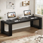 Haven Ridge Collaborative Workspace Desk – 86.6 Inch Double Workstation