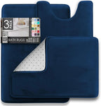 Serenity Velvet Memory Foam Bath Mat Set