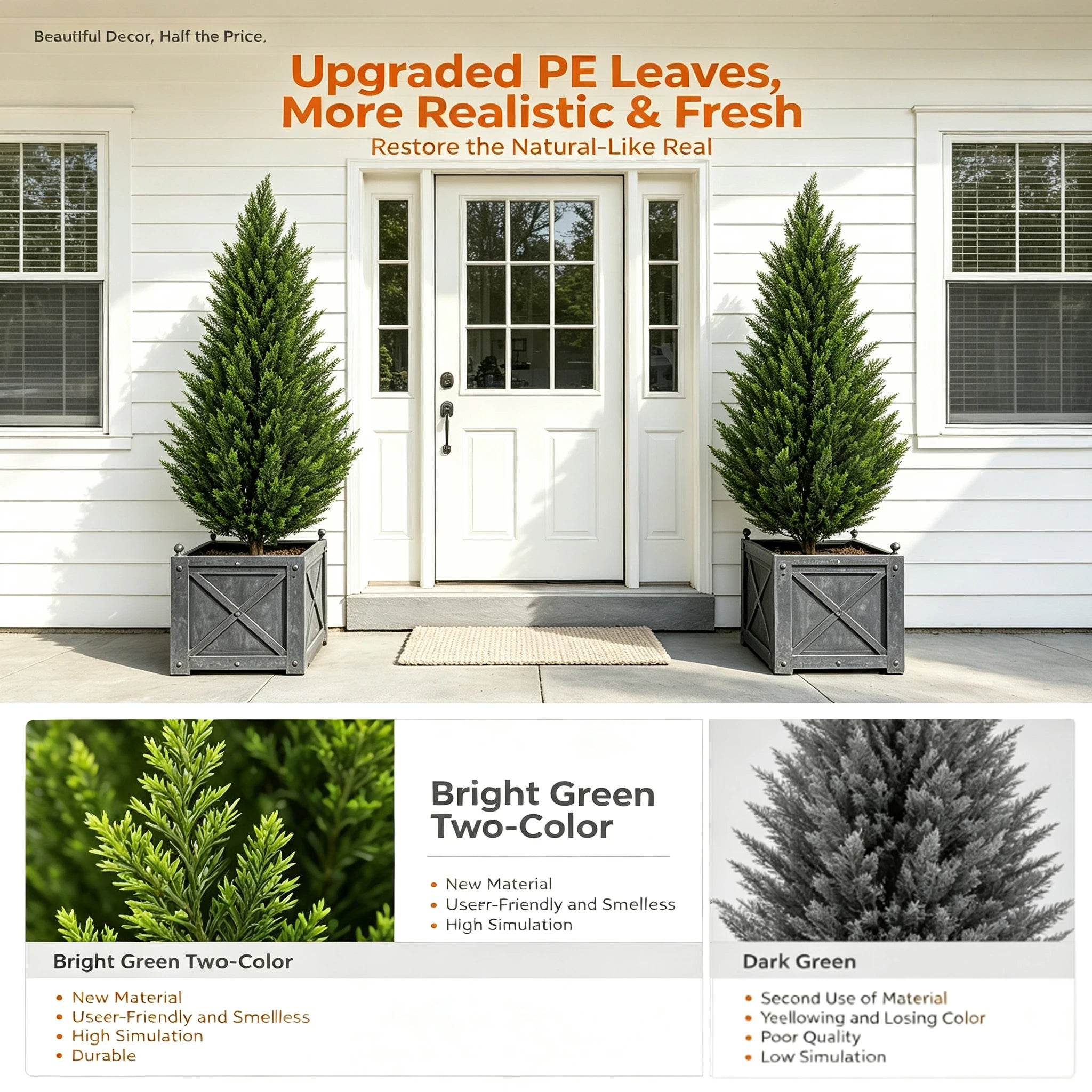 Evergreen Cedar Faux Topiary Tree